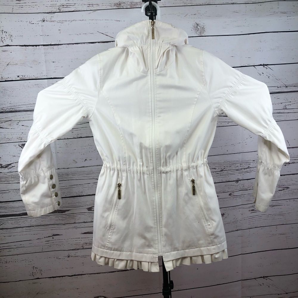 Betsey Johnson XS Hooded Lined Jacket Drawstring - Picture 11 of 12